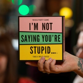Hygge Games I'm Not Saying You're Stupid Trivia Party Game, 5.7 x 5.7 x 1.8"