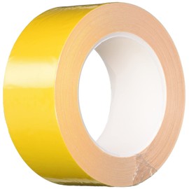 Abrasion Resistant Line Tape, Yellow, 2.0 inches (50 mm x 22 m), Thickness: 0.008 inches (0.2 mm), Surface PET Wear-resistant Layer, Polypropylene Base Material