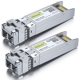 10Gtek 10GBase-SR SFP+ Module, 10G 850nm MMF, Up to 300m, Optical Transceiver, Compatible with Cisco SFP-10G-SR, Meraki MA-SFP-10GB-SR, Netgear, Ubiquiti UF-MM-10G, Mikrotik, D-Link, Supermicro,