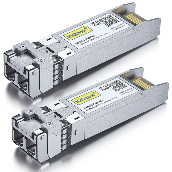 10Gtek 10GBase-SR SFP+ Module, 10G 850nm MMF, Up to 300m,