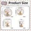 80PCS Bear Baby Shower Decorations Brown Bear Plates Napkins cups