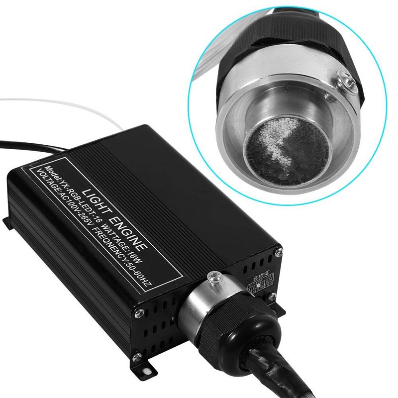 16 W RGBW LED Plastic Fibre Optic Ceiling Decoration Kit