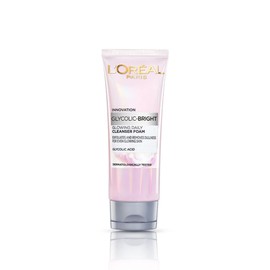 L'Oreal Paris Glycolic Bright Daily Foaming Facial Cleanser, 50ml |Daily Glowing Face Wash for Dull Skin