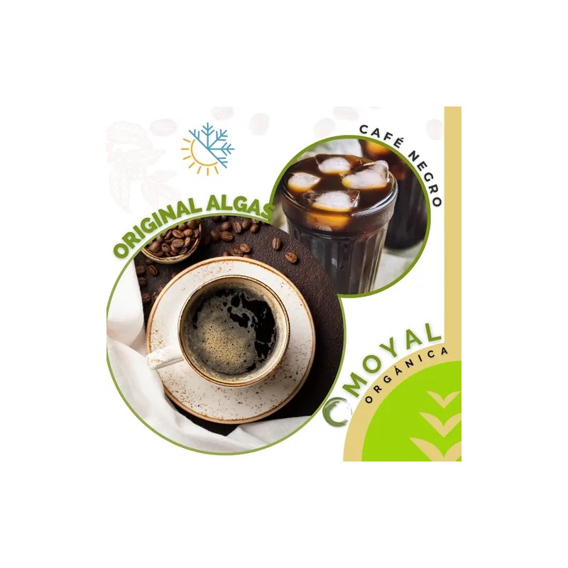 Cafe Gourmet Original Black Fusión Con Algas 30 Sobres