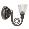 1:12 Dollhouse Wall Lamp LED Warm Lighting Vintage Look Metal