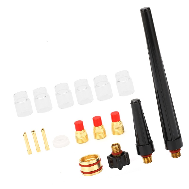 Welding Torch Accessories Kit Glass Cup Nozzle Tungsten Clamp Kit
