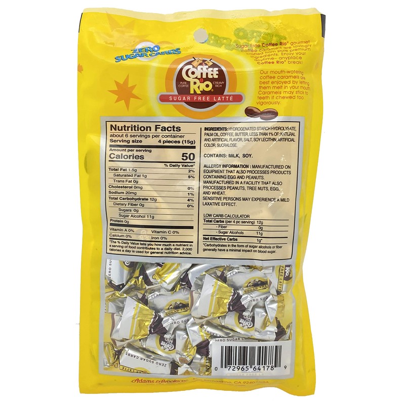 Coffee Rio Coffee Candy Sugar Free Variety Pack of 4