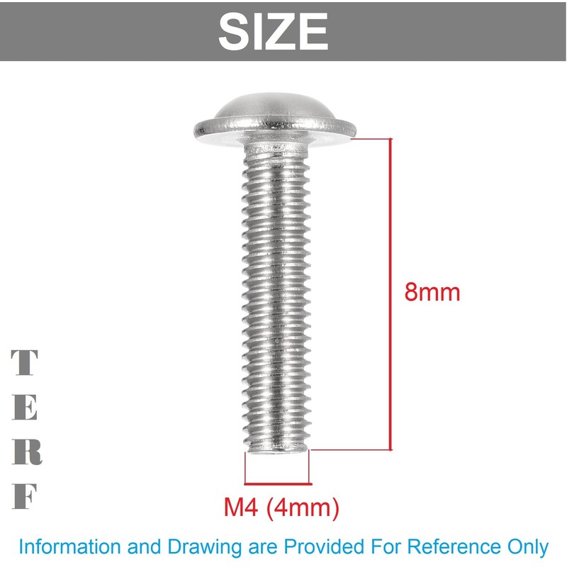 TERF® M4 X 8mm Flange Hex Socket Cap Button Head