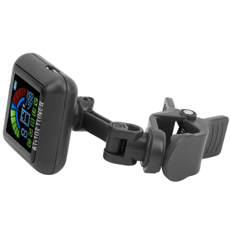 Aroma Guitar Clipon Tuner USB Rechargeable Builtin Battery Violin Ukulele