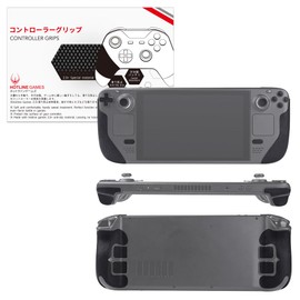 Hotline Games 2.0 Plus Anti-Skid Controller Grip Compatible with Steam Deck Controller, Textured Soft Skin Kit, Pre-Cut, Easy to Apply, Sweat-Absorbent (for Handle Grips+Buttons+Triggers)