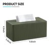 Cretkhp PU Leather Tissue Box Cover Rectangle with Magnetic Closure,