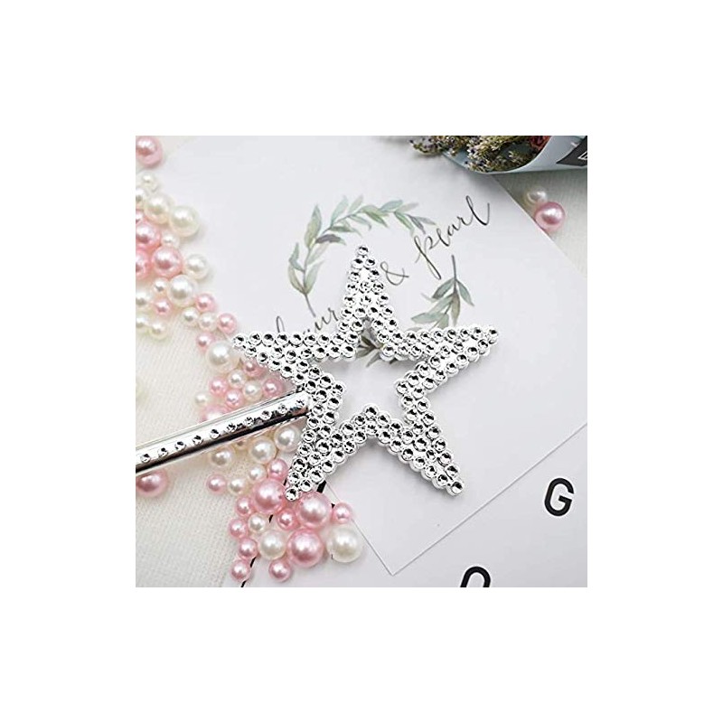 AKOAK Star Wand,13 Inches Silver Fairy Princess Angel Wand