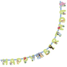 Multicolor Paper Jointed Banner (Pack of 1) - 6 ft. - Adorable Bluey Design, Perfect Decoration For Birthday Parties, Themed Events, & Celebrations