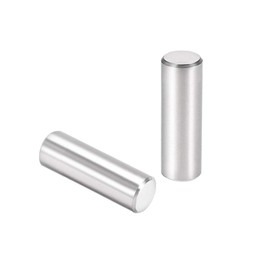 TOP-VIGOR 15Pcs 8mm x 25mm Dowel Pin Shelf Support Pegs, 304 Stainless Steel Cylindrical Shelf Support Pin Fasten Elements Silver Tone