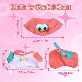 17 cm Plush Doll Red Clothes