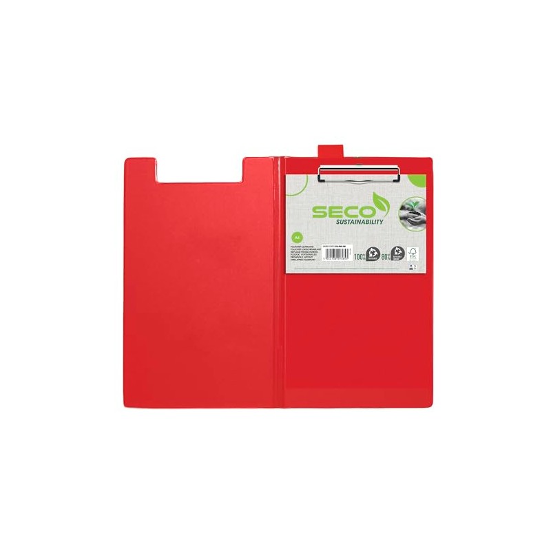Seco Foldover Clipboard A4+ - Red