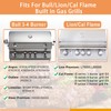 Zemibi Stainless Steel Flame Tamers, 4 PC Grill Heat Plate