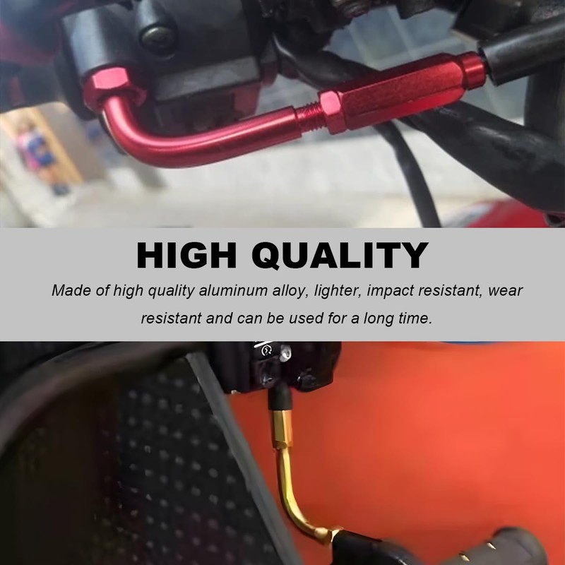 Wevdn 90 Degree Throttle Cable Adjuster, Aluminum Alloy 90° Bendy
