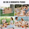 HappyPicnic Picnic Basket Set for 2 - Wicker Picnic Basket