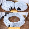 OOZAZEMM Cat Tunnel Bed, Cat Tunnels for Indoor Cats, Collapsible