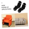 WOONEKY Heavy Duty Caster Wheels Silent Furniture Castor Small Castor