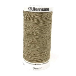 Gütermann Denim Polyester Sewing Thread 100 Metres Denim Thread per Spool Light Grey