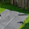 2m x 2m Grey Tarpaulin Cover - 200gsm Thick -