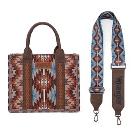 Wrangler Tote Bag for Women Boho Aztec Shoulder Purse Top Handle Stachel Handbag WG2213-8120SCF