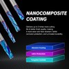 ZahyoX 3/8" Compression Spiral CNC Router Bit, NACO Coated Solid