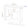 bylitco Anti-Theft Mount for Mac Mini - Wall, Under Desk,