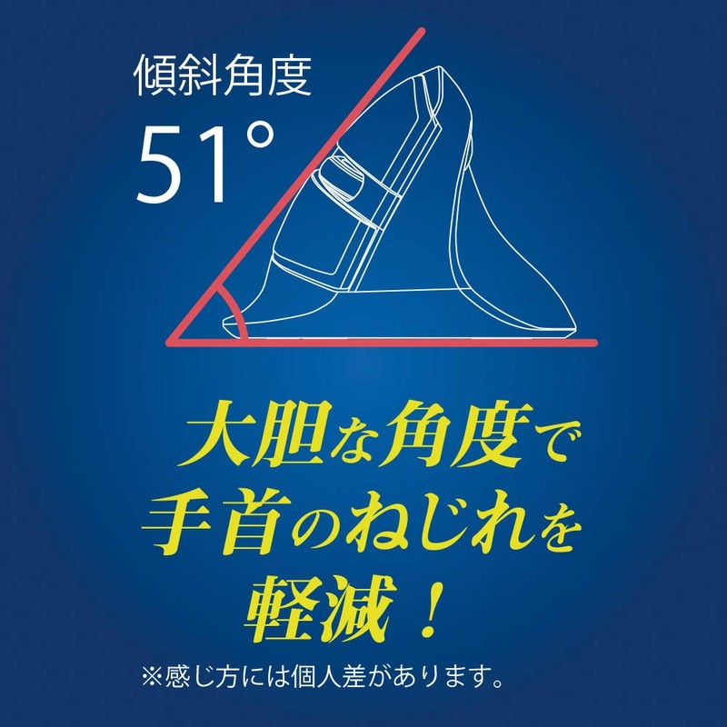 Nakabayashi Z0509 Digio2 Ergonomic Mouse, Wireless, Silent, 5 Buttons, BlueLED,