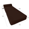 Danfuton Sleeper Chair Folding Foam Beds, Convertible Sofa Mattress 6x24x70
