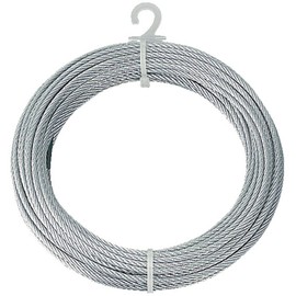 TRUSCO (TRUSCO) Electroplated Wire Rope Silver Φ4mm×10m Used when corrosion resistance is required CWM-4S10