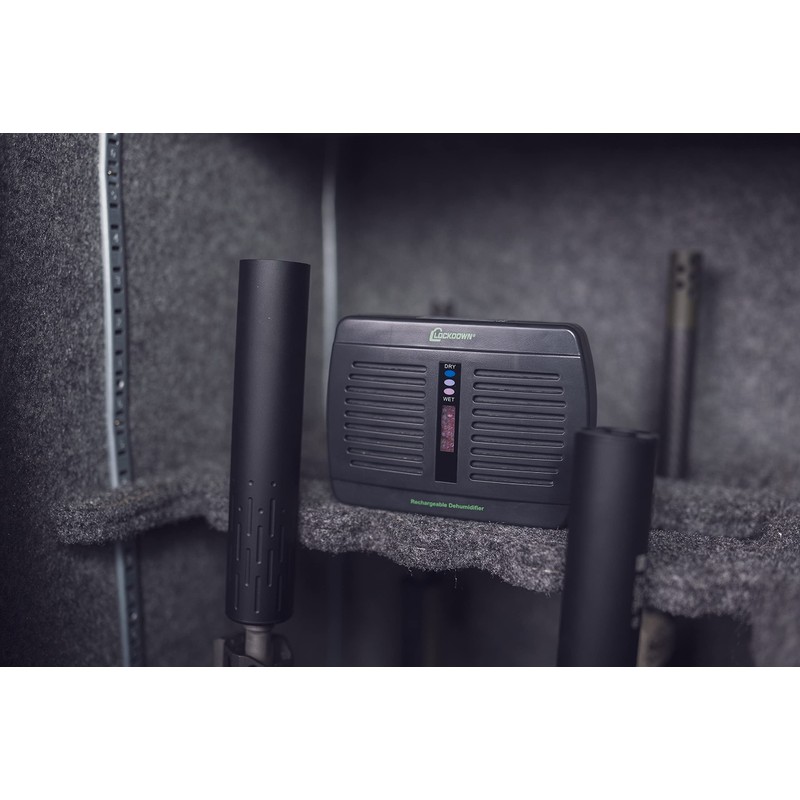 Lockdown Rechargeable/Renewable Dehumidifier with Compact, Cordless, Non-Toxic Design and Battery