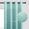 DWCN Ombre Blackout Curtains for Bedroom - Damask Patterned Thermal