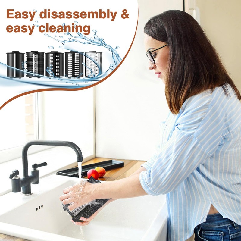 Electric Cheese Grater and Vegetable Slicer, 250W, 5-in-1 Kitchen salad