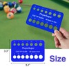 MoyanSuper Cue Tip Gauge for Billiards, Measures 8.5mm–15mm Plastic Cue