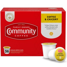 Community Coffee & Chicory 36 Count Coffee Pods, Compatible with Keurig 2.0 K-Cup Brewers, 36 Count (Pack of 1)