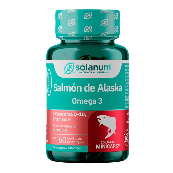 Salmon de Alaska Omega 3 Coezima Q10 60 minicaps Solanum