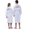 Jecery 2 Pack His and Hers Robes Gifts Cotton Waffle