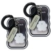 EsiFare Card Holder, Double-Sided Clear Transparent Pass Case, 2-Piece Set,