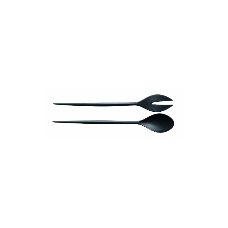 Krenit Salad Servers, Melamine, black, Standard