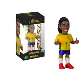 MINIX - Football Legends - Coppa del Mondo di Leggende #120 - Brasile - Ronaldinho - Personaggio da collezione 12 cm