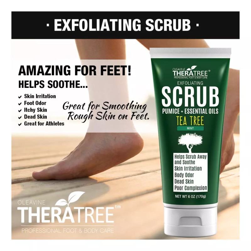 Oleavine Exfoliante Con Aceite Del Árbol Del Té, Carbón Activado,