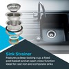 EZ-FLO Double Cup Kitchen Sink Strainer Drain Assembly, 3-1/2 to