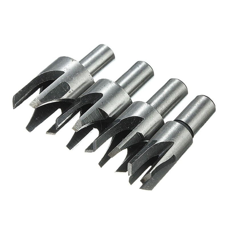 Yakamoz 8 Pieces HSS Taper Claw Type Wood Plug Cutter