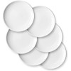 DELLING Ceramic Appetizer Plates, 7 Inch White Dessert Plates/Salad Plate,