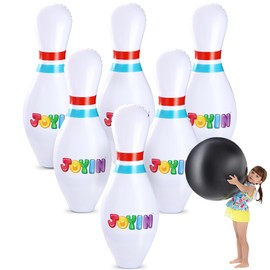 JOYIN Giant Inflatable Bowling Set for Kids and Adults, Christmas Birthday Party Games, Kids Education Motor Skills Toys