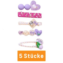 Flower Hair Clip Small Beads Hair Pins Purple Hair Clips Women's Hair Clips for Girls Daily Party Hair Clips 0824