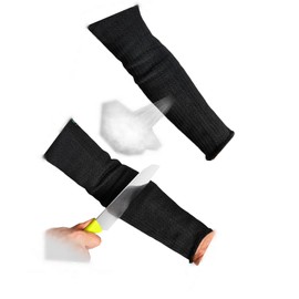 Zerone - Protectores de brazo para piel fina, nivel 5 resistentes al calor/quemaduras/cortes - Protector de brazo de Kevlar y alambre de acero antiabrasión para hombres y mujeres, jardín, cocina,